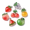 Fruit Thmem Opaque Resin Pendants CRES-M038-13-1