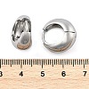 Brass Hoop Earrings EJEW-U055-21P-3