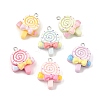 Opaque Resin Imitation Food Pendants RE-CBAB567-02-1