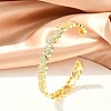 Sparkling Heart Cubic Zirconia Cuff Bangle BJEW-D448-15G-RS-6