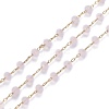 Brass Handmade Faceted Glass Beaded Chains CHC-F012-03A-1