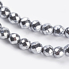 Non-Magnetic Synthetic Hematite Beads Strands X-G-G093-3mm-3