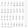 16 Pairs 8 Styles Blank Glass Dome Dangle Earrings EJEW-AB00007-1