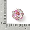 Sparkling Acrylic Encrusted Round Beads CLAY-NH0003-03S-01-3