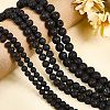 5 Strands Natural Lava Rock Round Beads Strands G-LT0001-02A-02-4
