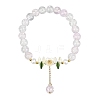 Glass Bead Charm Bracelets BJEW-YW00007-04-1