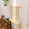 Bohemian Cotton & Wood Macrame Woven Wall Hanging PW-WG8FB47-01-3