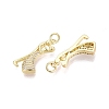 Valentine's Day Brass Micro Pave Clear Cubic Zirconia Pendants KK-Q072-11G-2