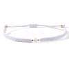Natural Quartz Crystal Round Link Bracelets KB3682-2-1