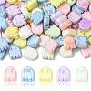 20Pcs UV Plating Acrylic Beads OACR-YW0005-01-2