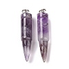 Natural Amethyst Pointed Pendants G-D850-06-4