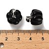 Natural Obsidian Pumpkin Charms G-K338-27P-02-3