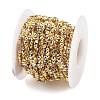 Brass Flower Link Chains KK-D368-04G-A-3