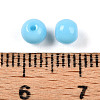 Opaque Solid Color Glass Beads GLAA-N007-4mm-A02-3