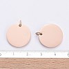 Ion Plating(IP) 304 Stainless Steel Pendants STAS-I311-32G-RG-4