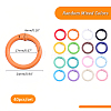 40Pcs Spray Painted Alloy Spring Gate Rings FIND-ME0004-10-2