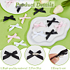 60Pcs 3 Colors Ribbon Bowknot Alligator Hair Clip PHAR-SC0001-007-6
