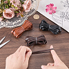 3Pcs 3 Colors Flat PU Leather Cord OCOR-CL0001-15A-3