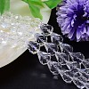 Faceted Teardrop Imitation Austrian Crystal Bead Strands G-M185-12x10mm-01A-1