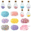 Star Heart PVC Plastic Paillette/Sequins Beads Wish Bottle DIY Making Kits DIY-FS0007-59-1