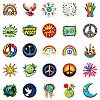 50Pcs World Peace Theme Paper Stickers STIC-R001-24-2