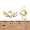 Brass Micro Pave Clear Cubic Zirconia Pendants KK-A221-19F-G-3