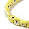 Handmade Porcelain Ceramic Beads Strands LAMP-B021-06J-4