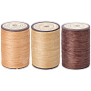 3 Roll 3 Colors Flat Waxed Polyester Thread String YC-CL0001-01A-1