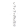 925 Sterling Silver Cubic Zirconia Big Pendants STER-Q001-04S-1