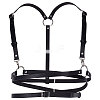 Adjustable Retro Imitation Leather Y-Shaped Heavy Duty Suspenders AJEW-WH0314-94-1