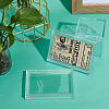 Transparent Acrylic Stamp Storage Boxes CON-WH0092-32-4