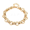 304 Stainless Steel Ring Link Chain Bracelets for Women Men BJEW-H643-10G-4