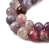 Natural Purple Red Tourmaline  Beads Strands G-N327-02A-01-5