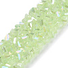 Electroplate Imitation Jade Glass Beads Strands EGLA-Q139-01A-B04-1