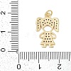 Rack Plating Brass Micro Pave Cubic Zirconia Pendants KK-H509-30G-3