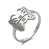 Non-Tarnish 201 Stainless Steel Finger Rings RJEW-G278-07P-1