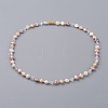 Cultured Freshwater Pearl Beaded Necklaces NJEW-JN02664-1