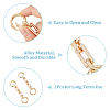 2Pcs Zinc Alloy Bag Extender Cable Chains FIND-FI0001-03G-5