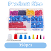 350Pcs Silicone Plugs AJEW-WH0752-326B-2