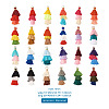 96Pcs 24 Colors Polycotton(Polyester Cotton) Tassel Pendant Decorations FIND-TA0001-27-17