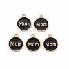 Mother's Day Alloy Enamel Charms ENAM-T016-11B-RS-1