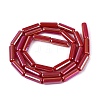 Electroplate Imitation Jade Glass Beads Strands EGLA-Q132-02A-A03-2