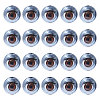 10 Pairs Iron & Plastic Blinkable Craft Eye DIY-GL0005-20B-1