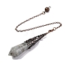 Natural & Synthetic Gemstone Pointed Dowsing Pendulum Big Pendants G-H285-06R-A-4