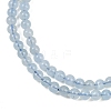 Natural Aquamarine Beads Strands G-P342-10-4mm-A-7