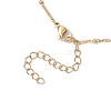 Natural Cultured Freshwater Pearl & Freshwater Shell Star & Brass Pave Colorful Cubic Zirconia Cross Pendant 304 Stainless Steel Cable Chain Y Necklaces NJEW-JN05365-5
