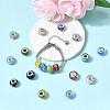 Mixed Styles Handmade Lampwork Large Hole Rondelle European Beads LPDL-L003-03-4