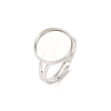 Adjustable Brass Ring Components KK-Q573-004P-1