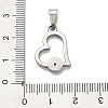 304 Stainless Steel Pendants STAS-Q343-04A-P-3