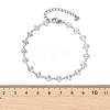 304 Stainless Steel Clover Link Chains Bracelets for Women BJEW-JB13890-4